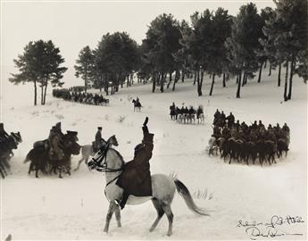 DAVID DOUGLAS DUNCAN (1916-2018)/GORDON PARKS (1912-2006) Turkish Cavalry Maneuvers * Count of Cabrals Wild Horses, Estoril, Portugal.